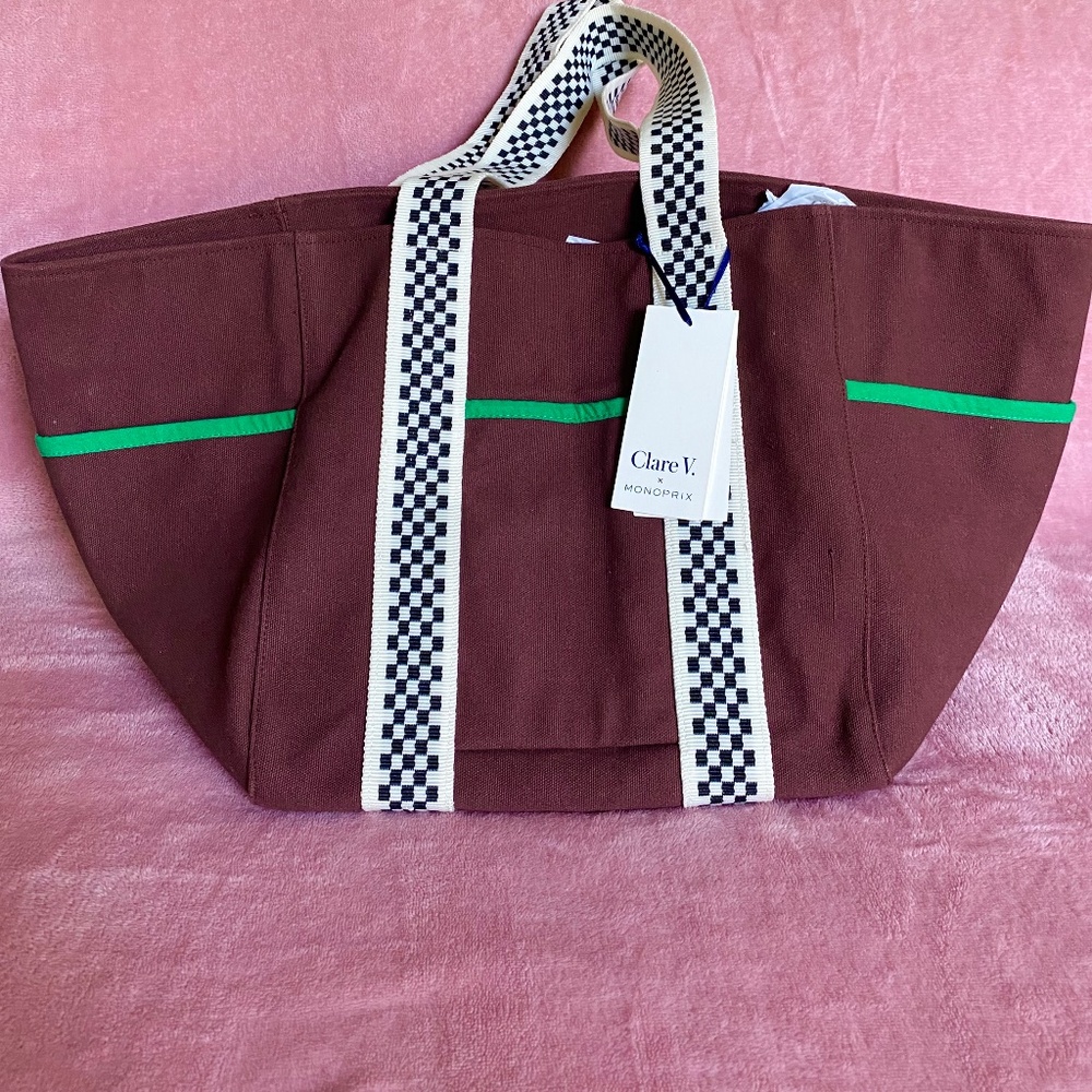 New Clare V Brown Le Box Tote